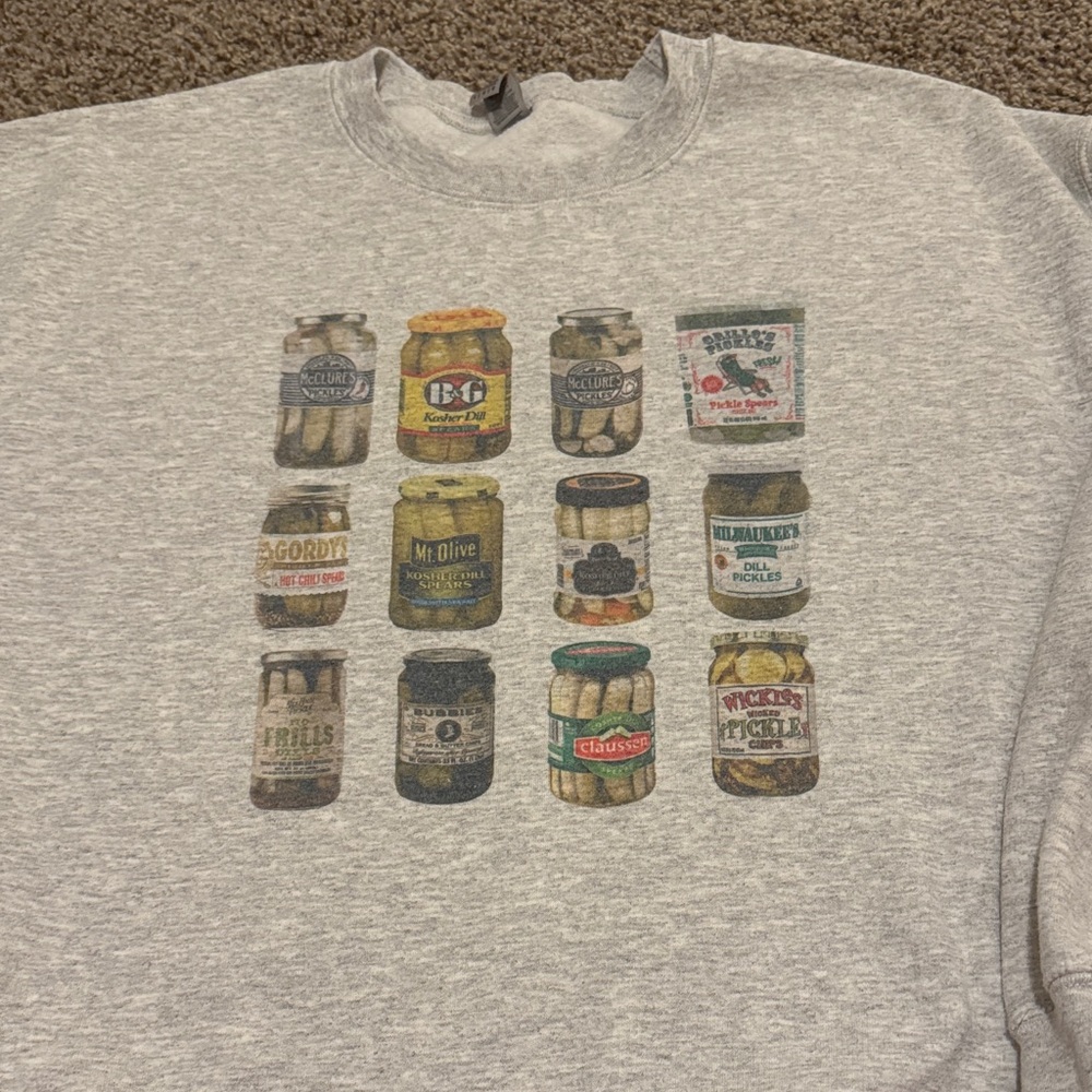 Boutique style pickle sweatshirt